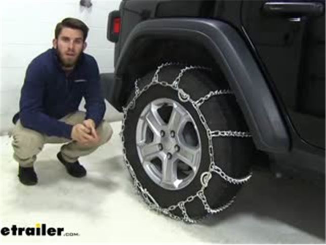 Titan Chain Snow Tire Chains Installation - 2020 Jeep Wrangler Unlimited  Video 