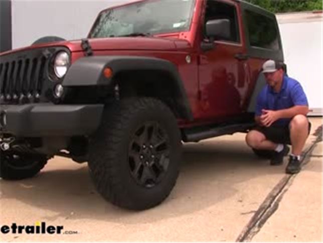 Westin PRO TRAXX Oval Nerf Bars Installation - 2014 Jeep Wrangler Video |  