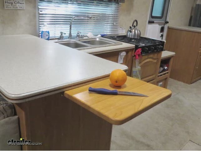 Camco Oak Accents Rv Countertop Extension Review Etrailer Com