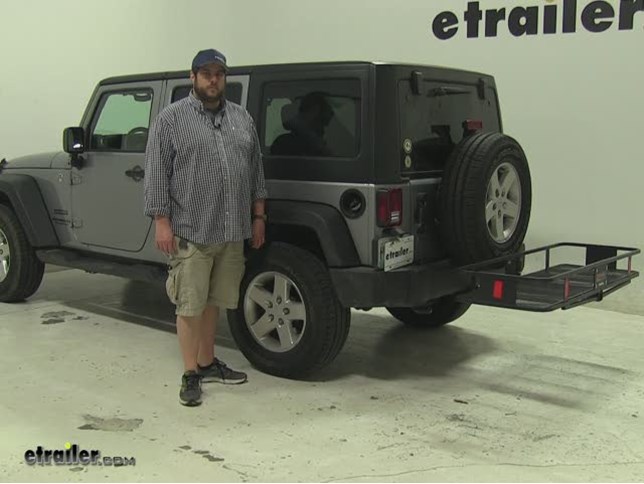 Curt Hitch Cargo Carrier Review - 2015 Jeep Wrangler Unlimited Video |  
