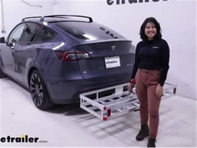 Flint Hill Goods Hitch Cargo Carrier Review - 2022 Tesla Model Y Video