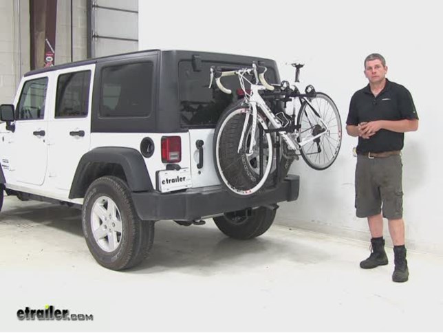 Hollywood Racks SR2 Spare Tire Bike Racks Review - 2016 Jeep Wrangler  Unlimited Video 