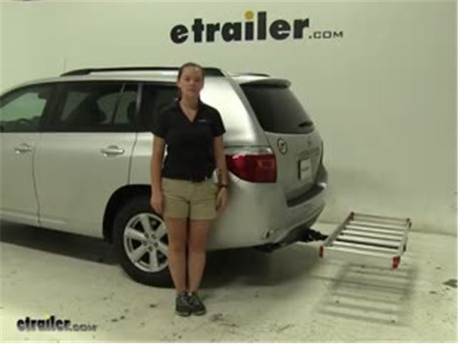 Matow Hitch Cargo Carrier Review 2010 Toyota Highlander Video Matow Hitch Cargo Carrier Review 2010 Toyota Highlander Video Etrailer