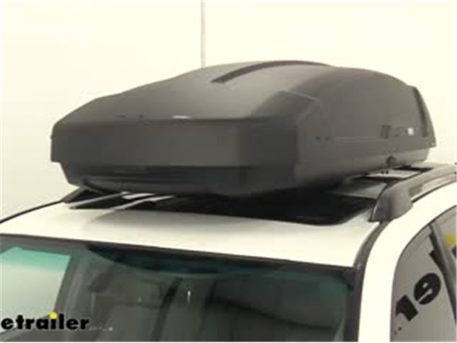 Thule Force Xt Rooftop Cargo Box Review Video Etrailer Com