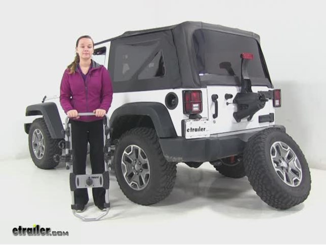 Thule Spare Tire Bike Racks Review - 2014 Jeep Wrangler Video 