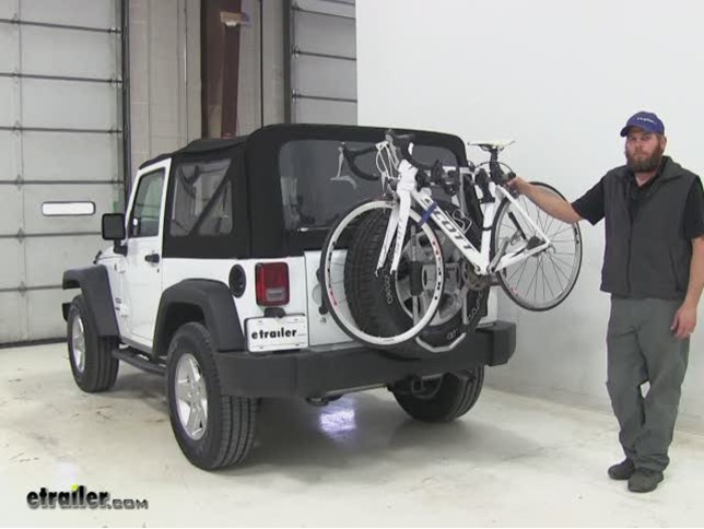 Thule Spare Tire Bike Racks Review - 2016 Jeep Wrangler Video 