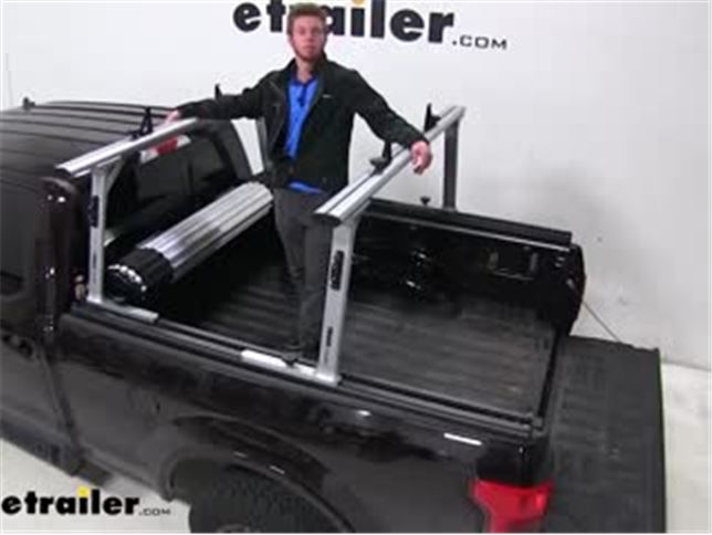 Thule TracRac SR Sliding Truck Bed Ladder Rack Review Video