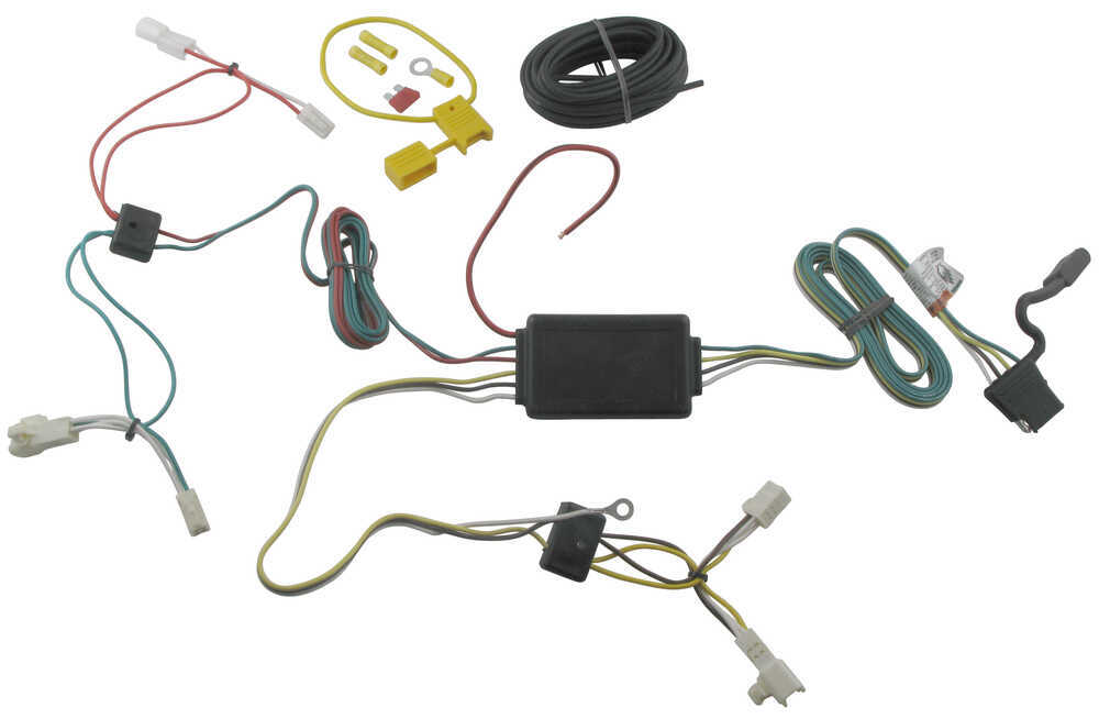 t one vehicle wiring harness with 4 pole flat trailer connectort one vehicle wiring harness with 4 pole flat trailer connector tekonsha custom fit vehicle wiring 118478