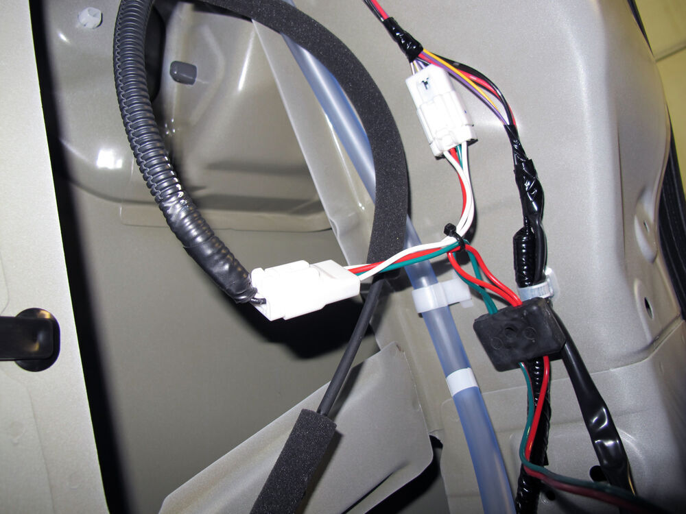 T-One Vehicle Wiring Harness with 4-Pole Flat Trailer ... nissan murano trailer hitch wiring 