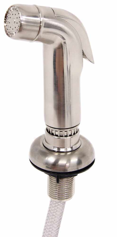 ultra faucets dual handle rv kitchen faucet with side spray nozzle brushed nickel ultra ultra faucets dual handle rv kitchen faucet with side spray nozzle brushed nickel ultra