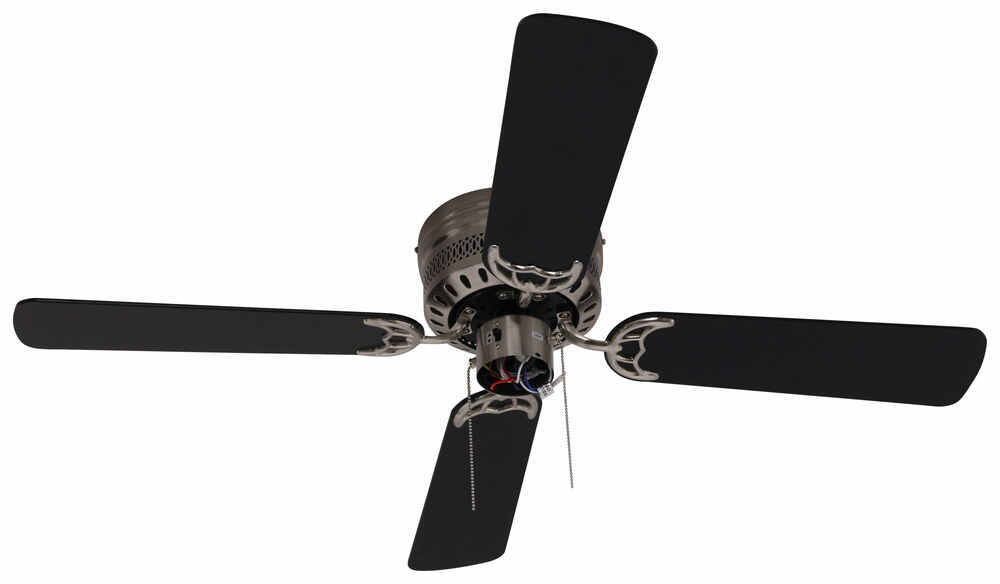 42 Hugger Style Rv Ceiling Fan With Light Kit For Rvs Brushed