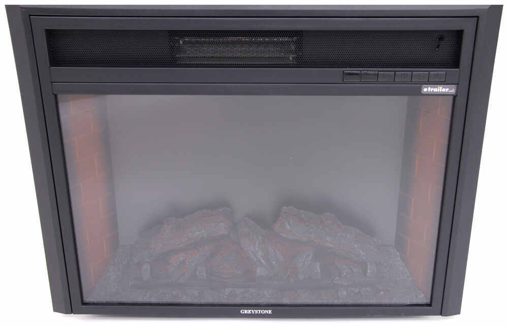 Greystone 26 Electric Fireplace With Logs Recessed Mount Black Greystone 26 Electric Fireplace With Logs Recessed Mount Black Rv Fireplaces 324 000065