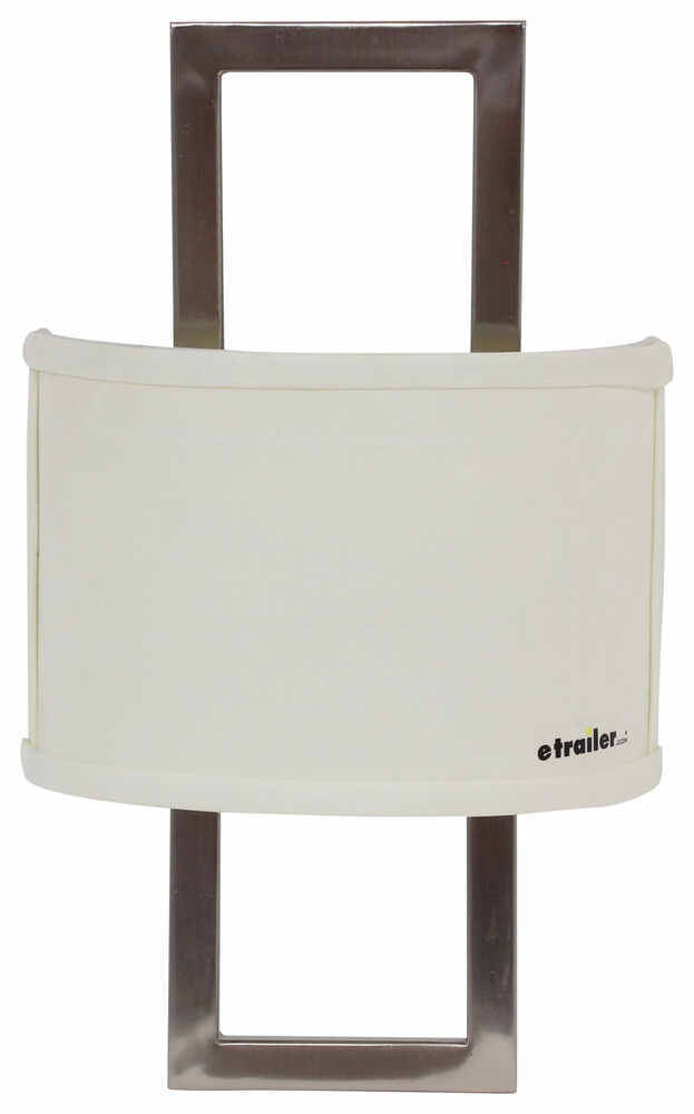 Gustafson RV Wall Sconce w/ Half Shade - Satin Nickel Gustafson Lighting RV Lighting 277-000235-236