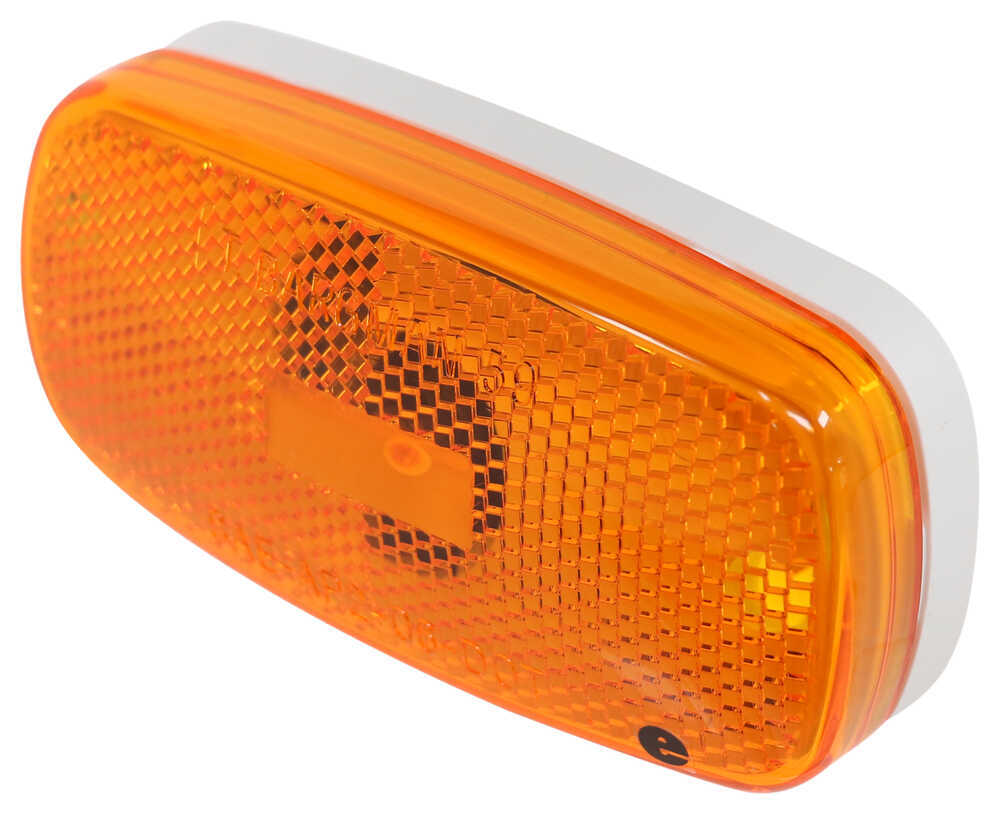 Clearance Light Amber with Reflex with White Base Bargman Trailer