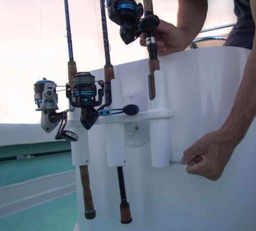 SeaSucker Pro Series Rod Holder - Vacuum Mount - White - 3 Rods SeaSucker  Marine Fishing Rod Holders 302-MF5083
