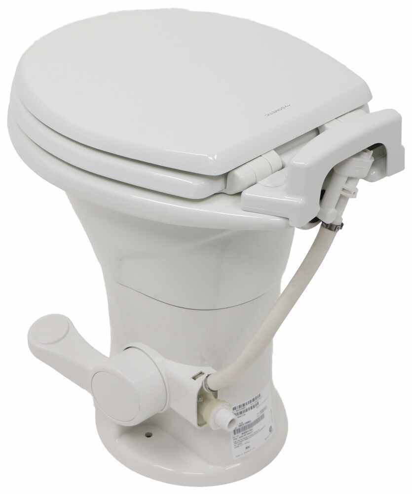Dometic PartTimer RV Toilet Standard Height Round Bowl Slow Close Lid White Dometic RV