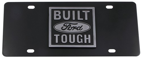 Compare Ford Flex License Vs Ebony Finished Etrailer Ebony Finished Stainless Steel License Plate Built Ford Tough Chrome