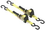 ProGrip Retractable Ratchet Tie-Down Straps - S-Hooks - 1" x 6' - 500 lbs - Qty 2