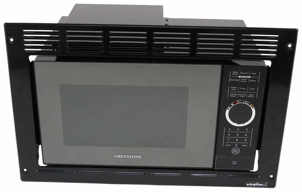 Greystone Built In Microwave With Trim Kit 0 9 Cu Ft Black Greystone Built In Microwave With Trim Kit 0 9 Cu Ft Black Rv Microwaves 324 000105