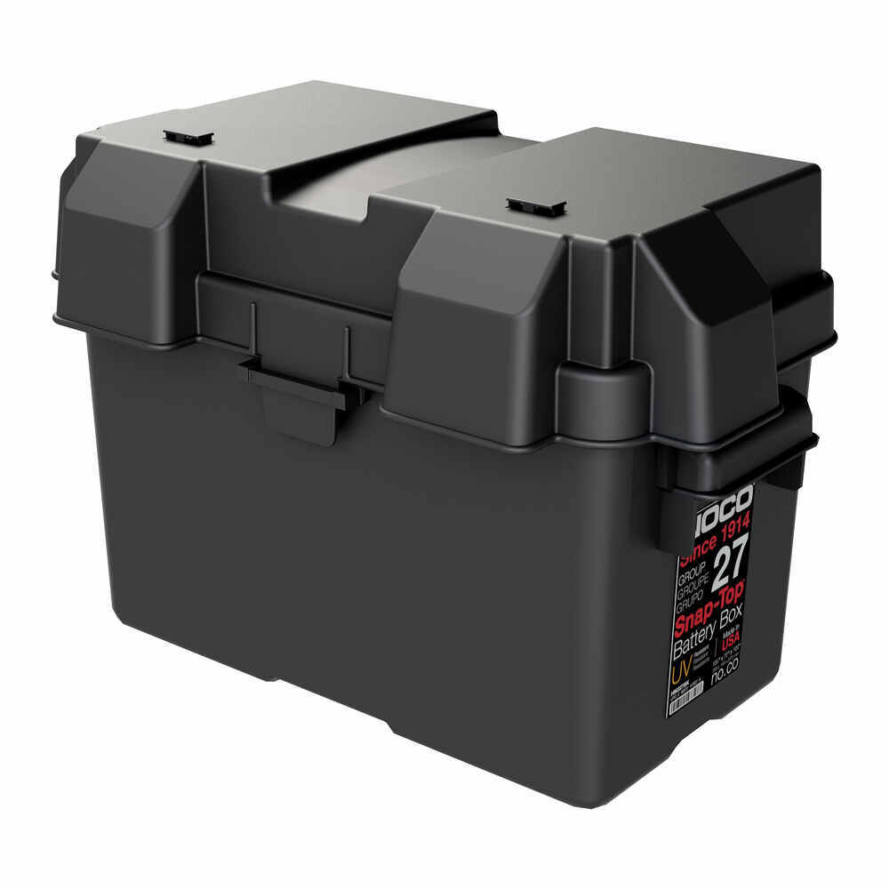 NOCO Battery Box with Strap for Group 27 Batteries Vented Snap Top