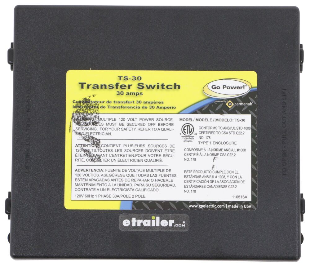 Go Power automatic transfer switch.