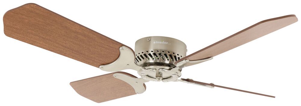 East Seventeen Hugger Style Rv Ceiling Fan 12v 36 Brushed