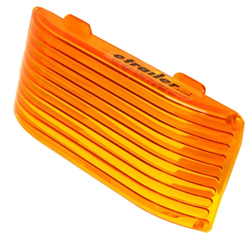 Bargman Replacement Snap In Porch Light Lens Amber