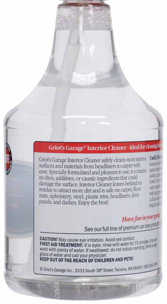 Griot S Garage Interior Cleaner For Vehicles And Rvs 35 Fl