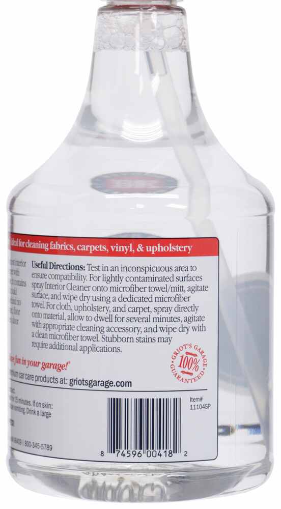 Griot S Garage Interior Cleaner For Vehicles And Rvs 35 Fl