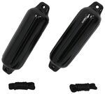 Taylor Made Boat Guard Fender for 15' to 20' Long Boats - Black with Black Rope - Qty 2