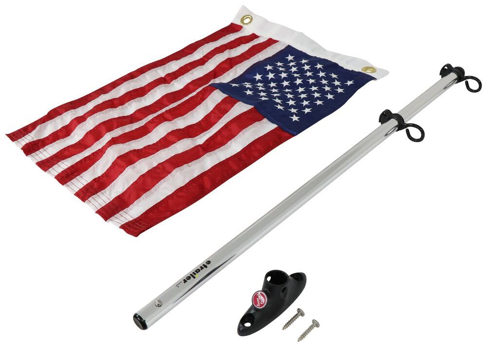 boat flag pole kit with us sewn flag