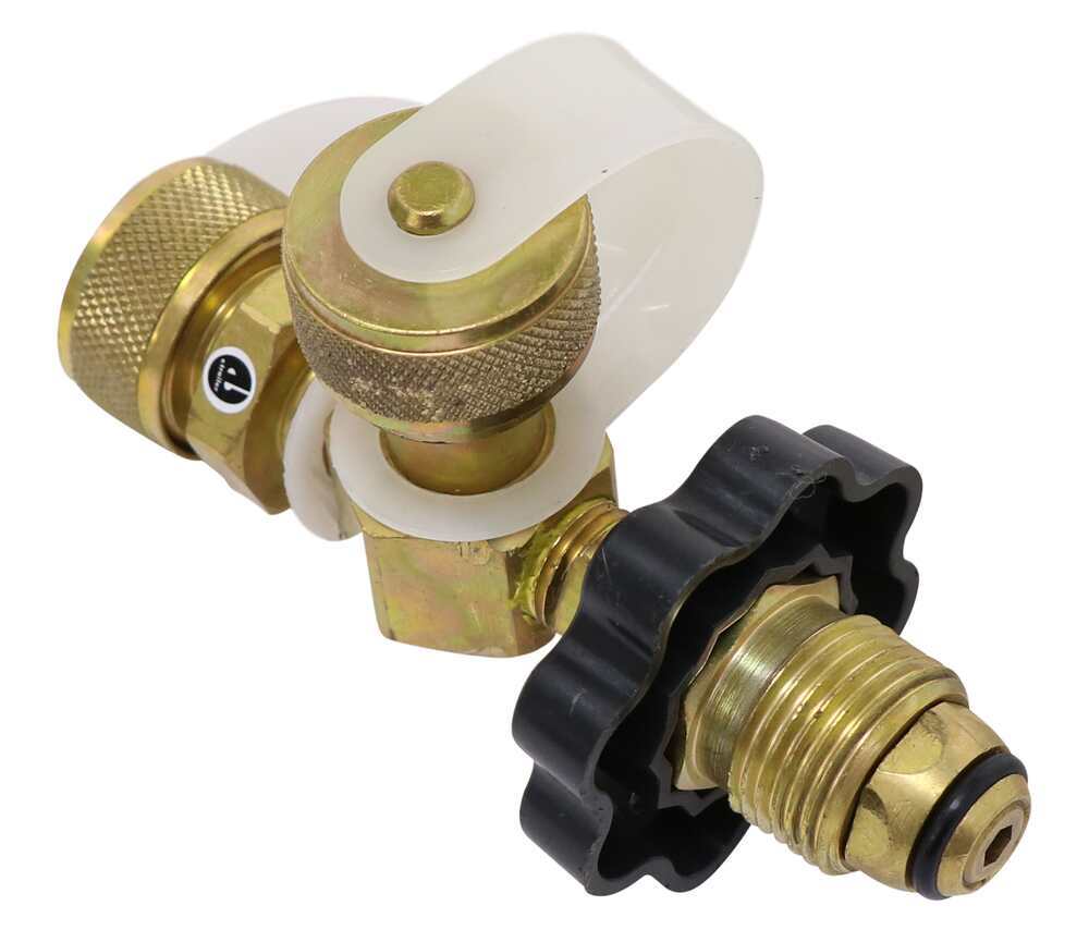 Propane TFitting with Handwheel POL Valve 2 Disposable Cylinder Ports JR Products Propane