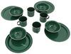 GSI Outdoors Pioneer enamelware camping dinnerware set.