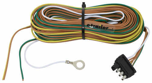 35 Ft 4-Way Trailer Wiring Harness - Wishbone Style - 42" Ground