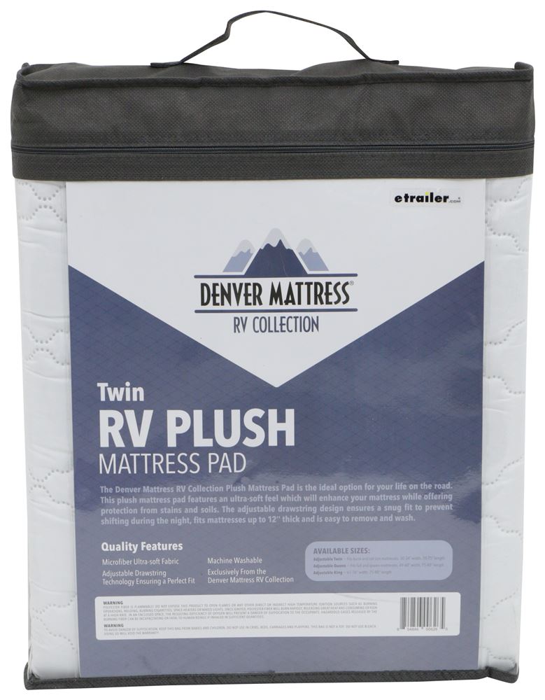Denver Mattress Perfect Fit Rv Mattress Pad Ultra Soft Bunk