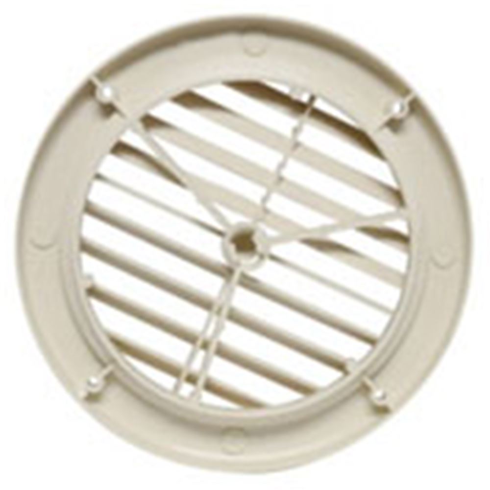 Valterra A/C Vent Grille Round 5" Beige Valterra RV Vents and