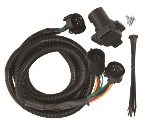Universal Molded Trailer Light Plug Wiring Harness 7 Way Rv 1239 Cord