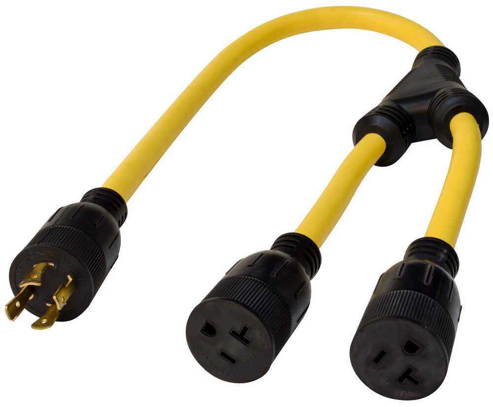 Mighty Cord Generator Adapter Y-Cord - 20 Amp - 4 Prong