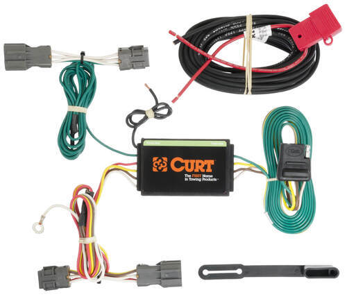 trailer wiring harness installation 2014 hyundai santa fe video Western Snow Plow Wiring Harness curt t connector vehicle wiring harness with 4 pole flat trailer connector