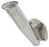 CE Smith silver transom mount fishing rod holder.