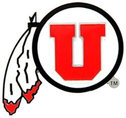 Utah Utes Rubber Trailer Hitch Cover 