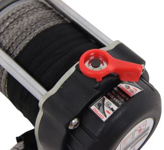 4 4//5 x 1 3//4 Hawse Fairlead Aluminum Anodized RED 2000-4000lbs and Black Rubber Winch Rope Stopper for 3//16 1//4 Synthetic Winch Rope Off-Road ATV UTV Truck 4x4