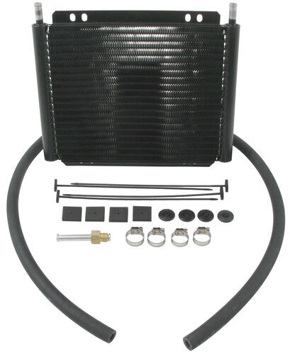Derale Series 8000 Plate Fin Transmission Cooler Kit W Barb Inlets Class III Efficient