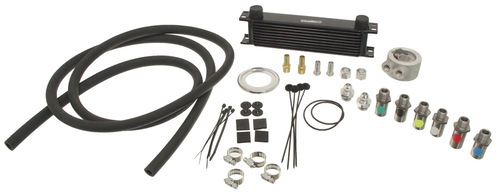 Oil Cooler Kit w\/ Sandwich Adapter (Multiple Threads) - Class III ...