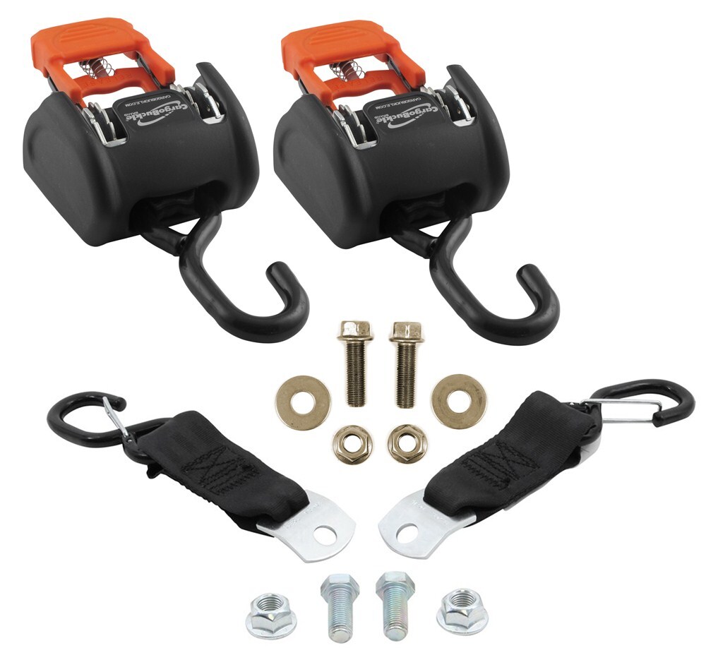 CargoBuckle G3 Retractable Ratchet Straps w/ S-Hooks - 2 ...