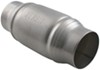 MagnaFlow spun stainless steel catalytic converter.