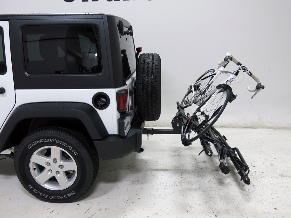 2015 Jeep Wrangler Unlimited Kuat NV 4 Bike Platform Rack - 2" Hitches - Wheel Mount - Aluminum 4 Bike Hitch Rack For Jeep Wrangler