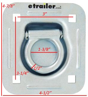 Trailer Recessed Flush Fit Lashing Ring Cargo Tie Down Anchor Recovery truck Trailer Recessed Flush Fit Lashing Ring Cargo Tie Down Anchor Recovery truck