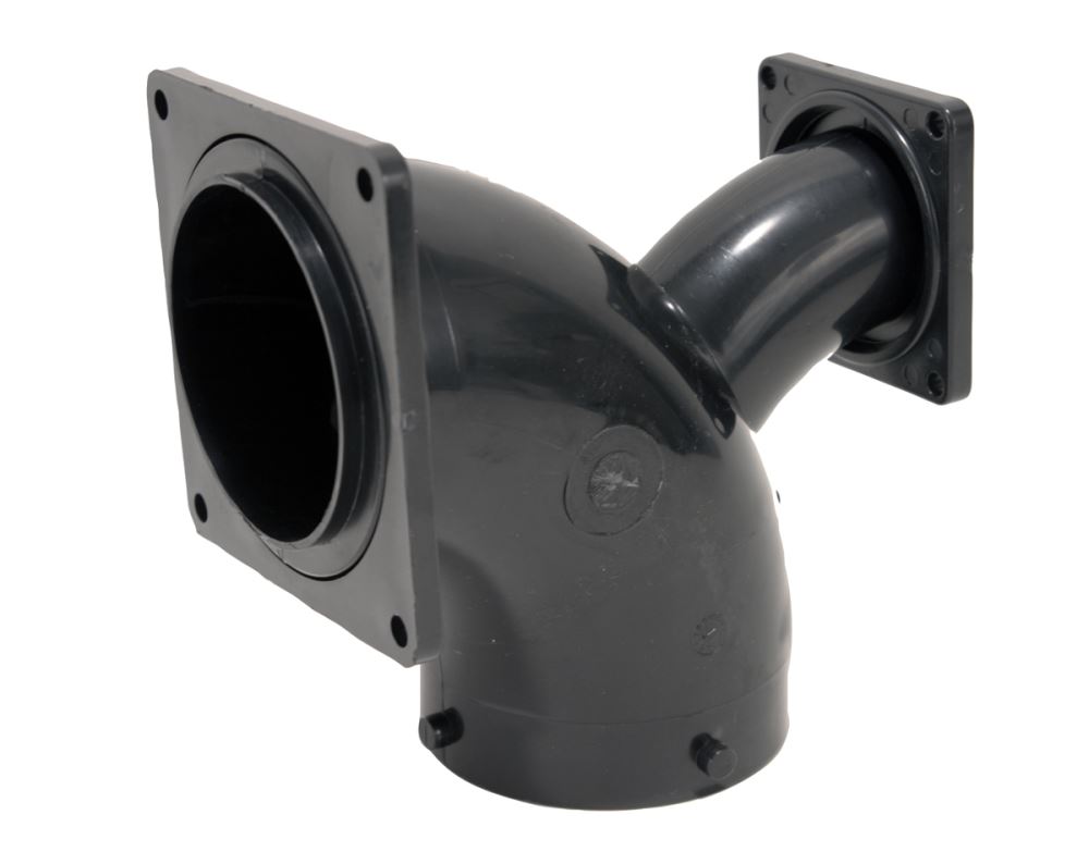 Valterra RV Sewer Elbow - 3" Bayonet x 3" Rotating Flange x 1-1/2