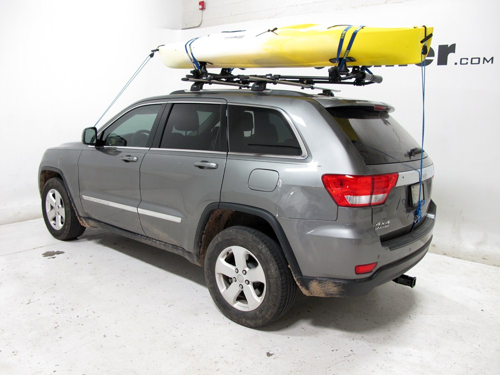2015 Jeep Grand Cherokee Thule Slipstream XT Roof Mounted Kayak Carrier System with Roller Double Kayak Rack For Jeep Grand Cherokee